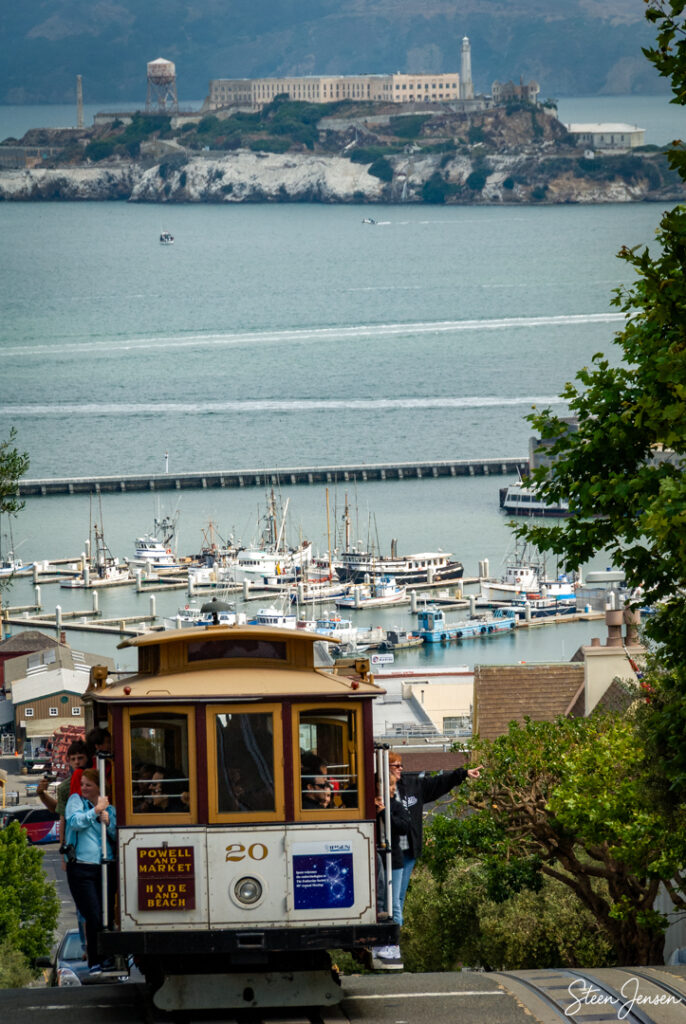 San Francisco sporvogn og Alcatraz