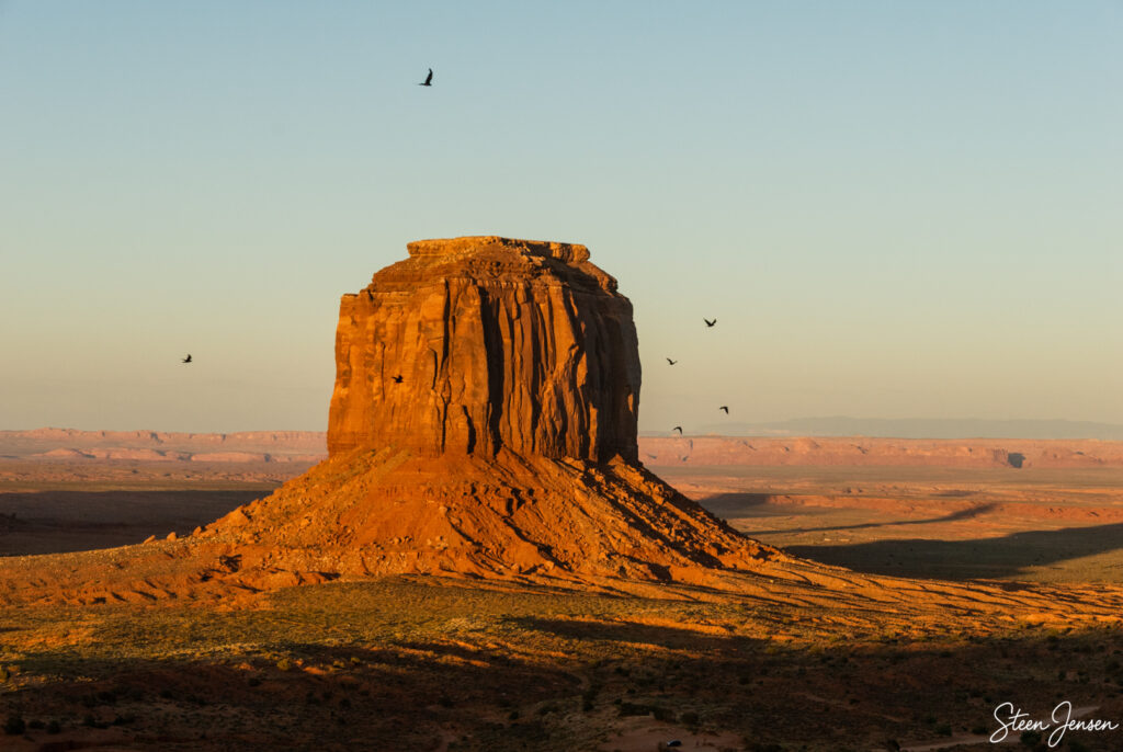 Monument Valley, Solnedgang fra The View