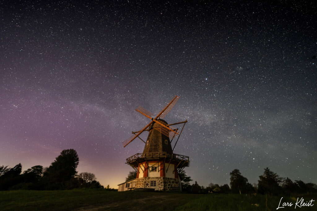Bogø Mølle med mælkevej