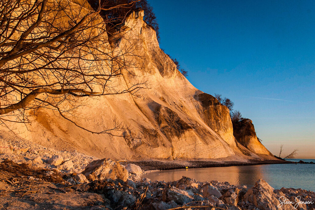 Møns Klint i den gyldne time 2