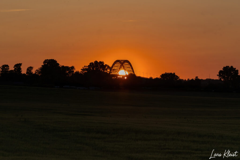 Mønbroen i solnedgang 1